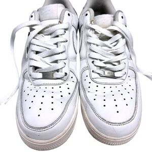 Nike Air Force 1 Low White Leather Sneakers Men's Size 10 CW2288 111